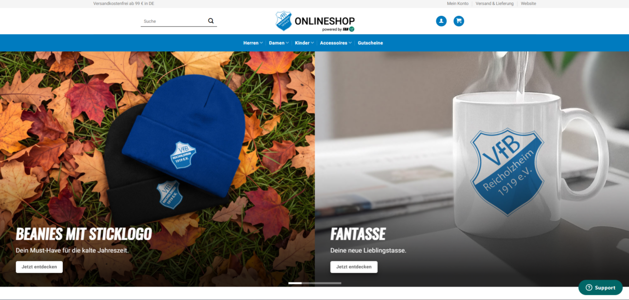 Neuer VfB-FanShop online