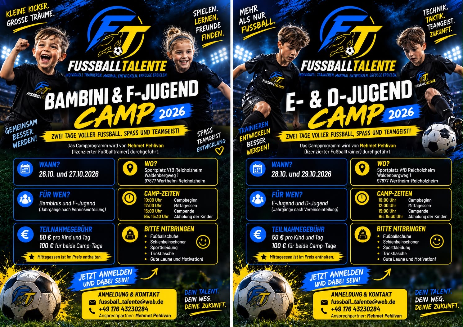 Jugend Trainingslager in den Herbstferien
